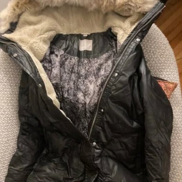 Montreal label Soia & Kyo Black Maxi-Length Puffer Coat - Picture 2 of 4